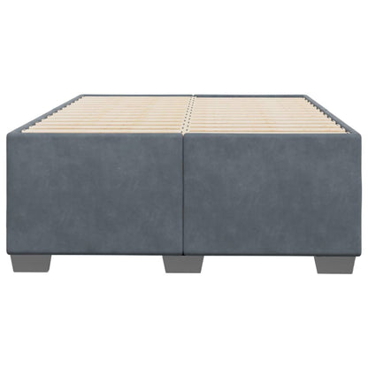 Bettgestell ohne Matratze Dunkelgrau 120x200 cm Samt