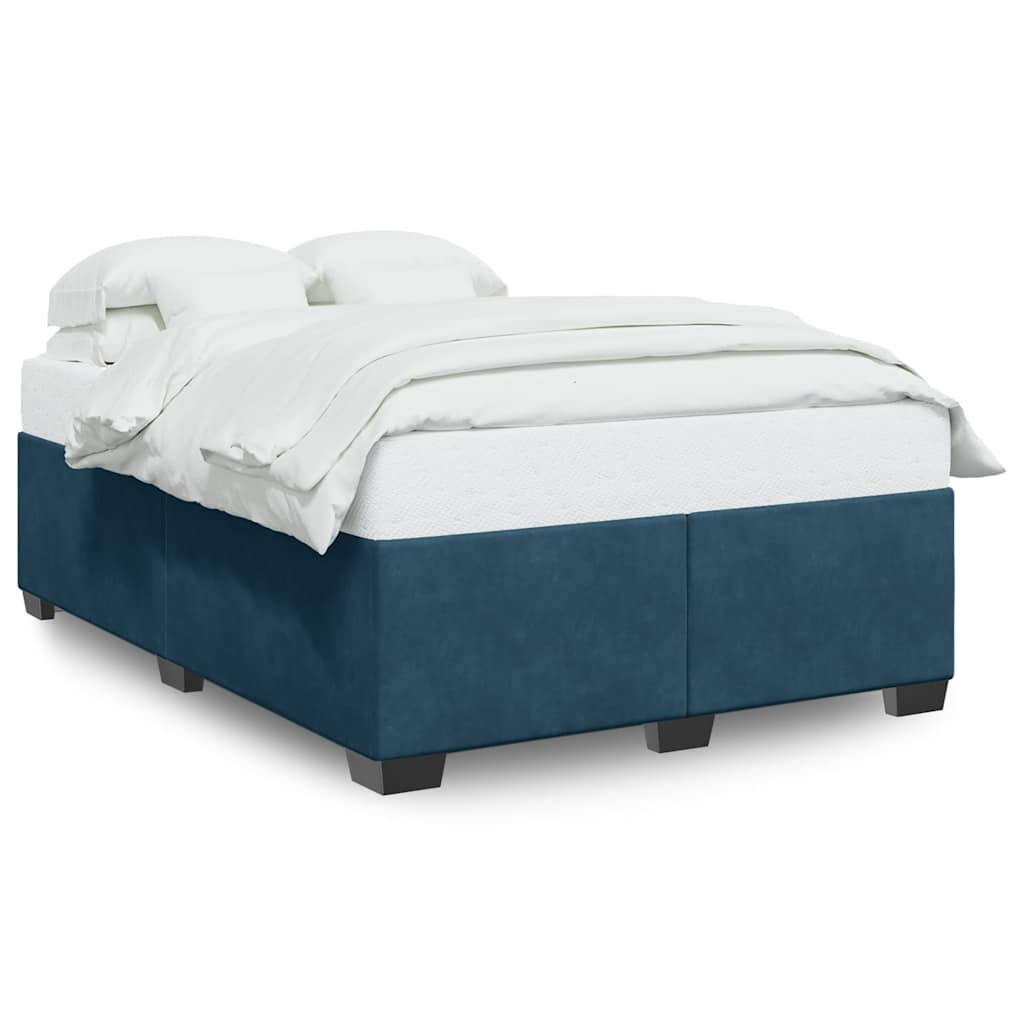 Bettgestell Blau 160x200 cm Samt