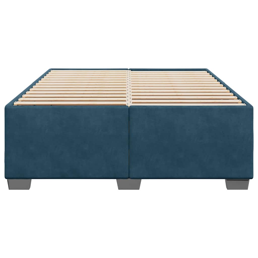 Bettgestell Blau 160x200 cm Samt