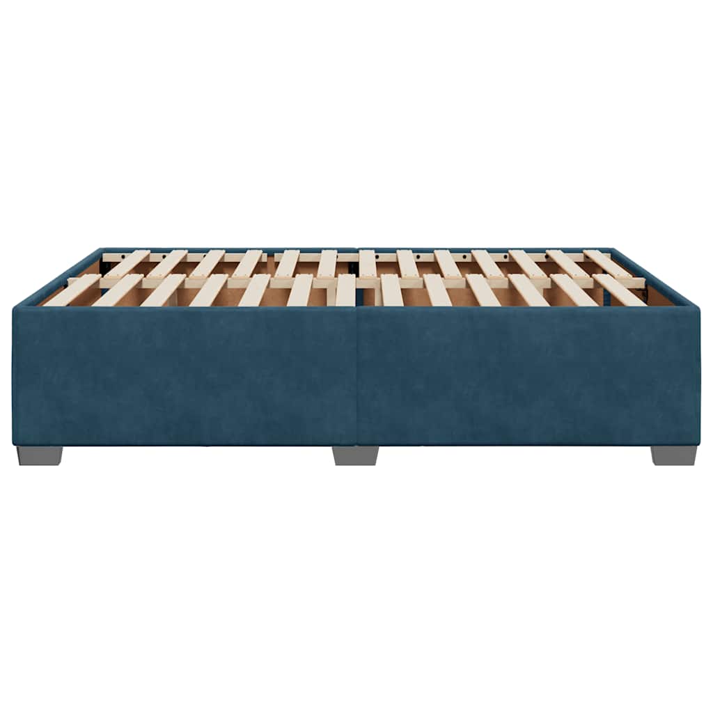 Bettgestell Blau 160x200 cm Samt