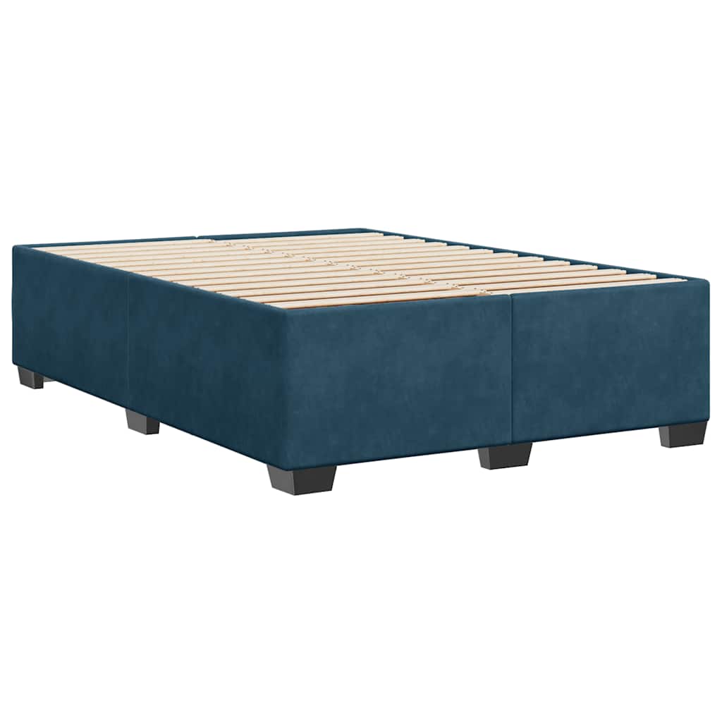Bettgestell Blau 160x200 cm Samt