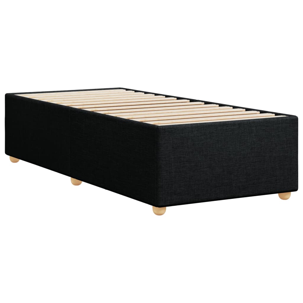 Bettgestell ohne Matratze Schwarz 90x190 cm Stoff