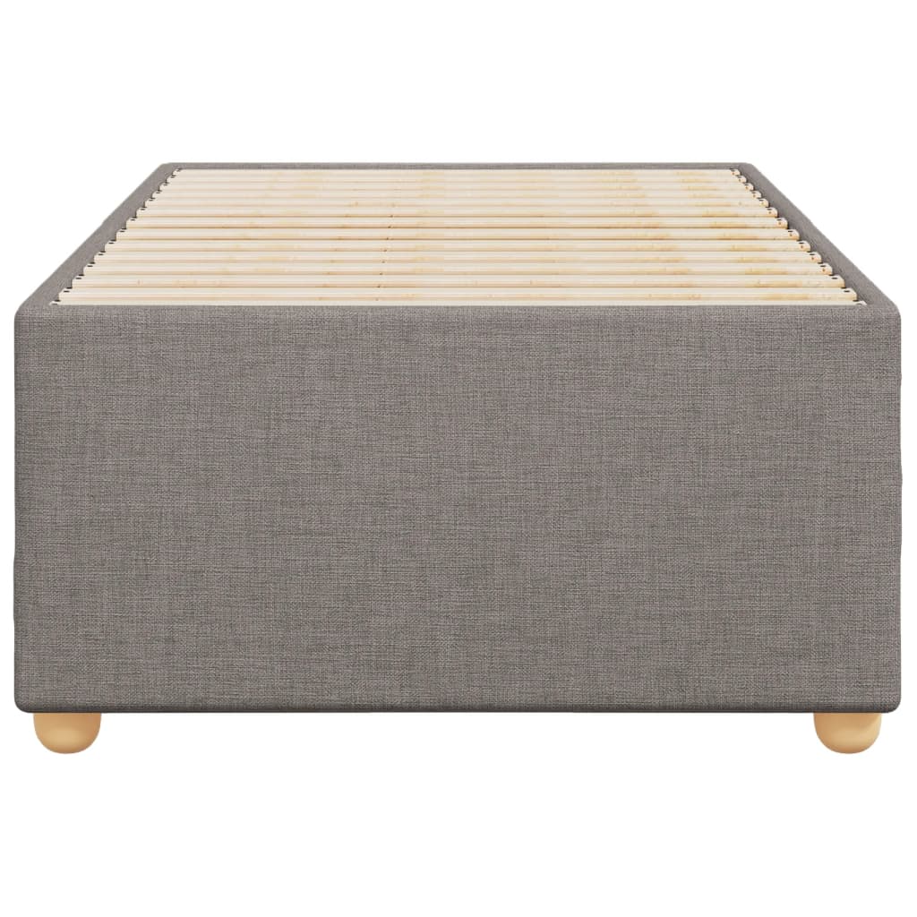 Bettgestell ohne Matratze Taupe 90x190 cm Stoff