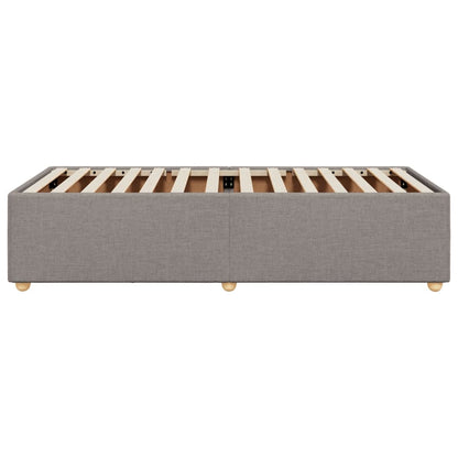 Bettgestell ohne Matratze Taupe 90x190 cm Stoff