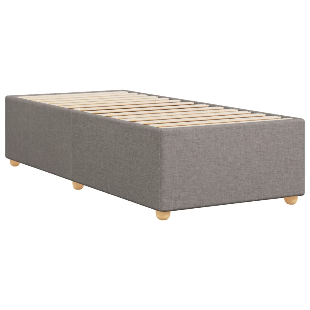 Bettgestell ohne Matratze Taupe 90x190 cm Stoff