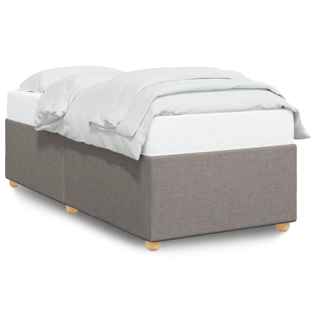 Bettgestell ohne Matratze Taupe 90x200 cm Stoff