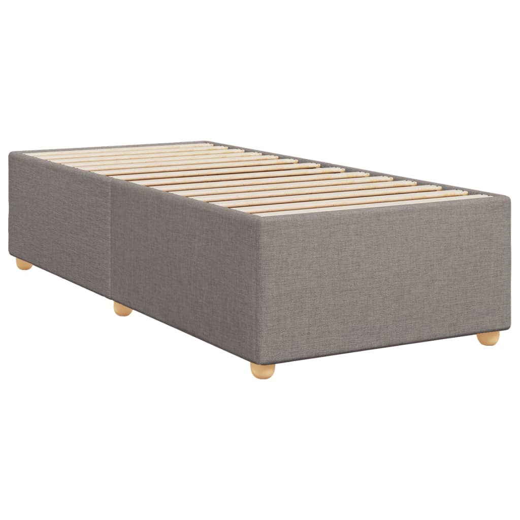 Bettgestell ohne Matratze Taupe 90x200 cm Stoff