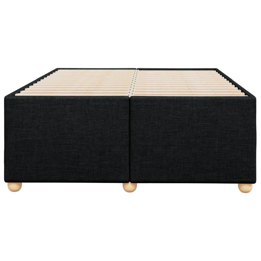 Bettgestell ohne Matratze Schwarz 120x190 cm Stoff