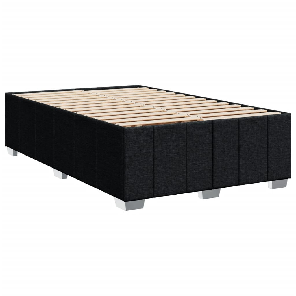 Bettgestell ohne Matratze Schwarz 120x190 cm Stoff