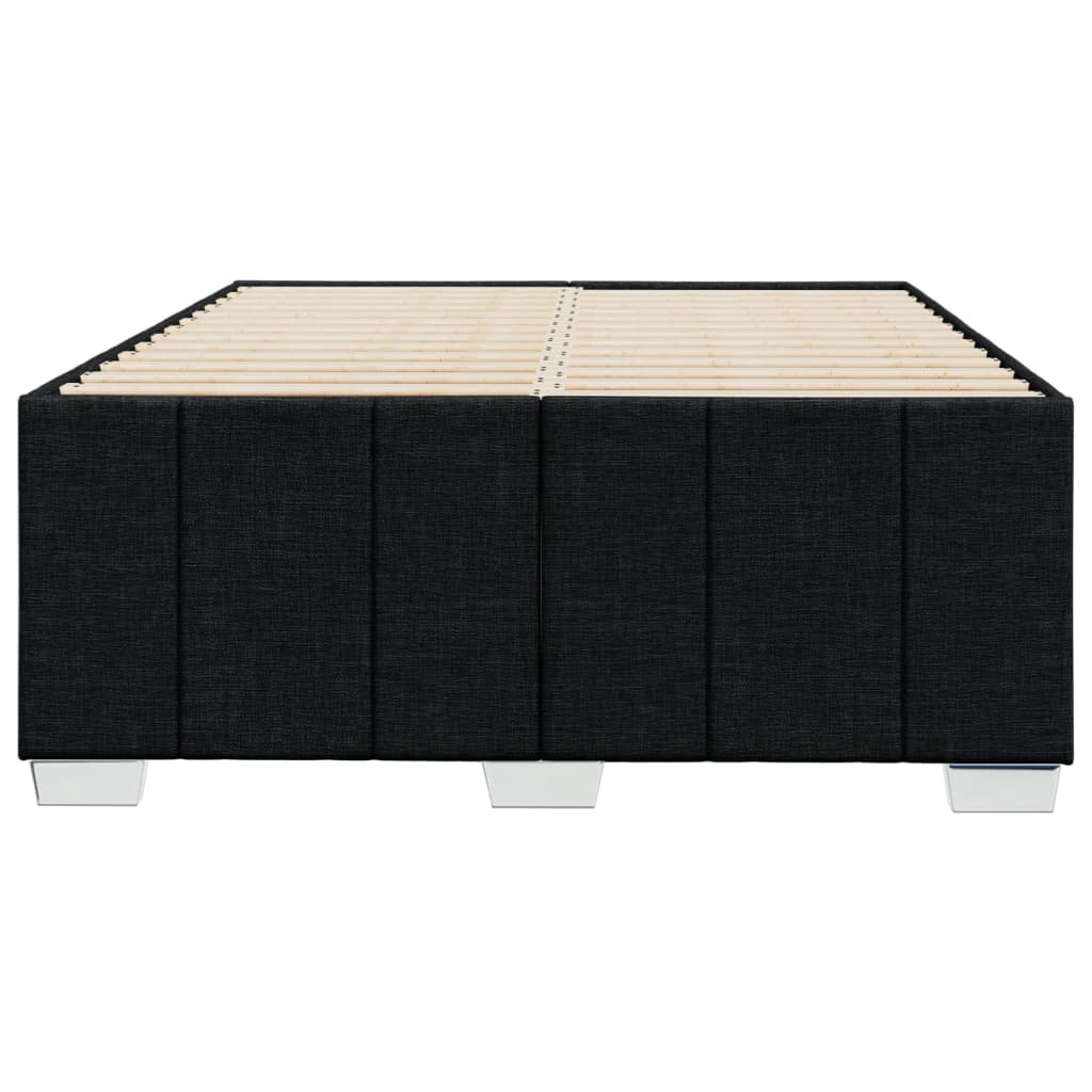 Bettgestell ohne Matratze Schwarz 120x190 cm Stoff