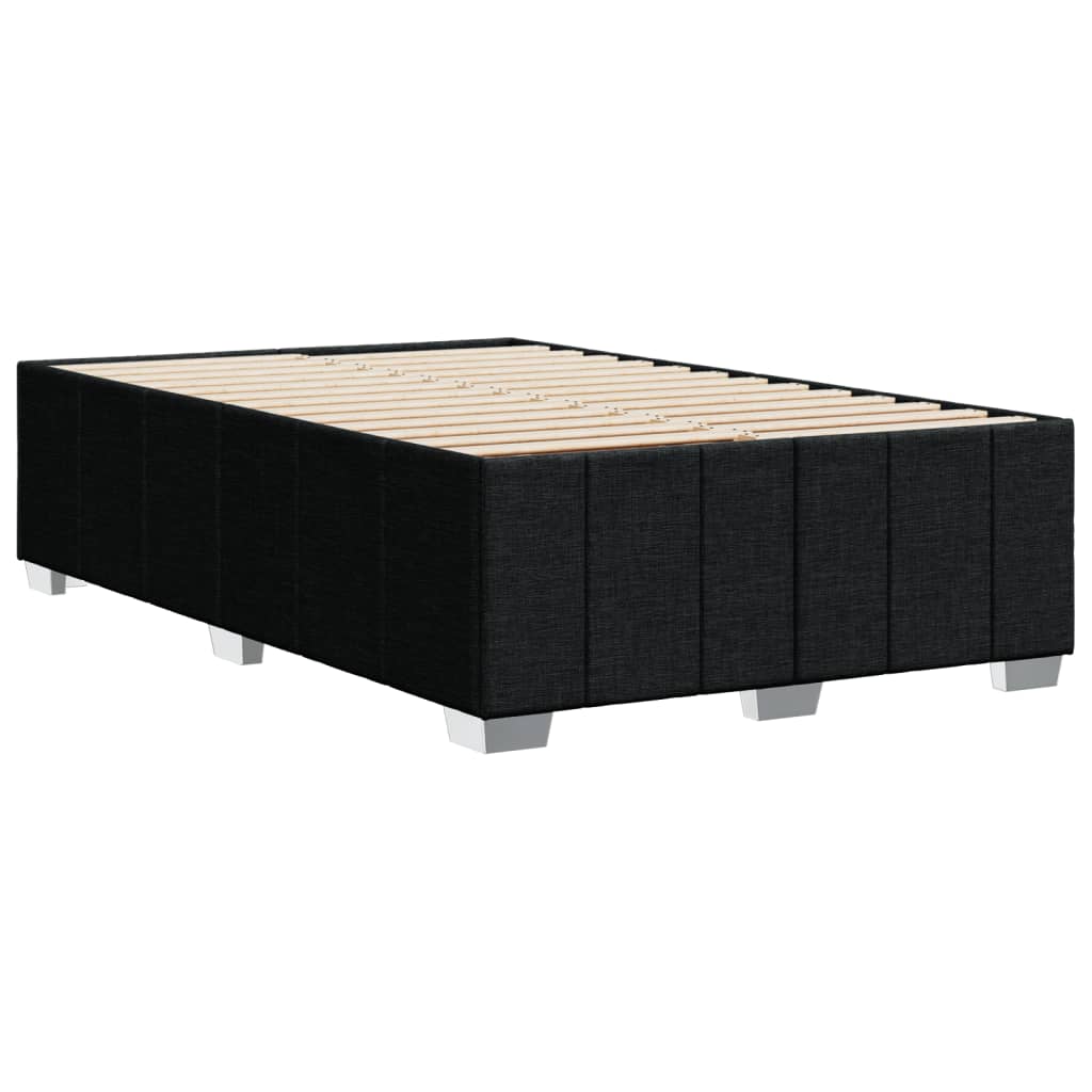 Bettgestell ohne Matratze Schwarz 120x190 cm Stoff