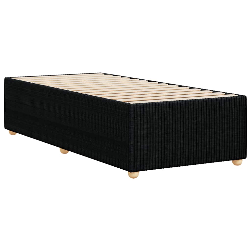 Bettgestell ohne Matratze Schwarz 80x200 cm Stoff
