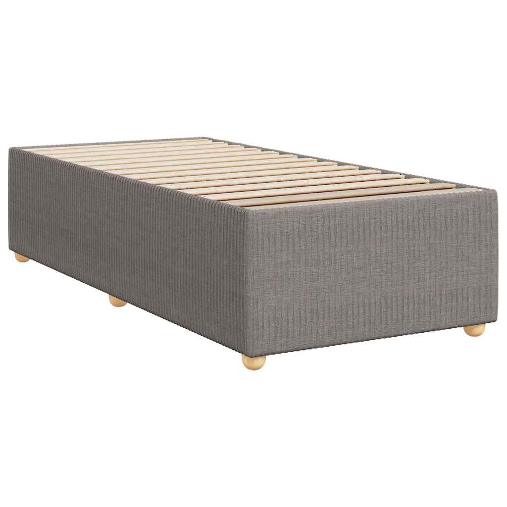Bettgestell ohne Matratze Taupe 80x200 cm Stoff