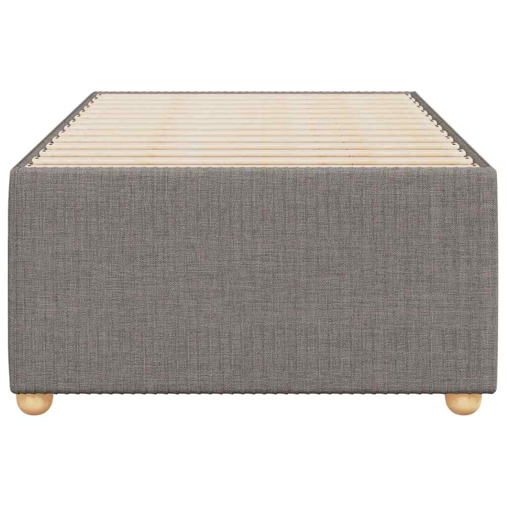 Bettgestell ohne Matratze Taupe 80x200 cm Stoff