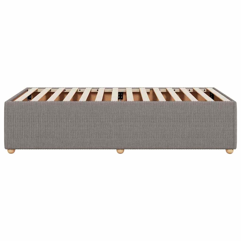 Bettgestell ohne Matratze Taupe 80x200 cm Stoff