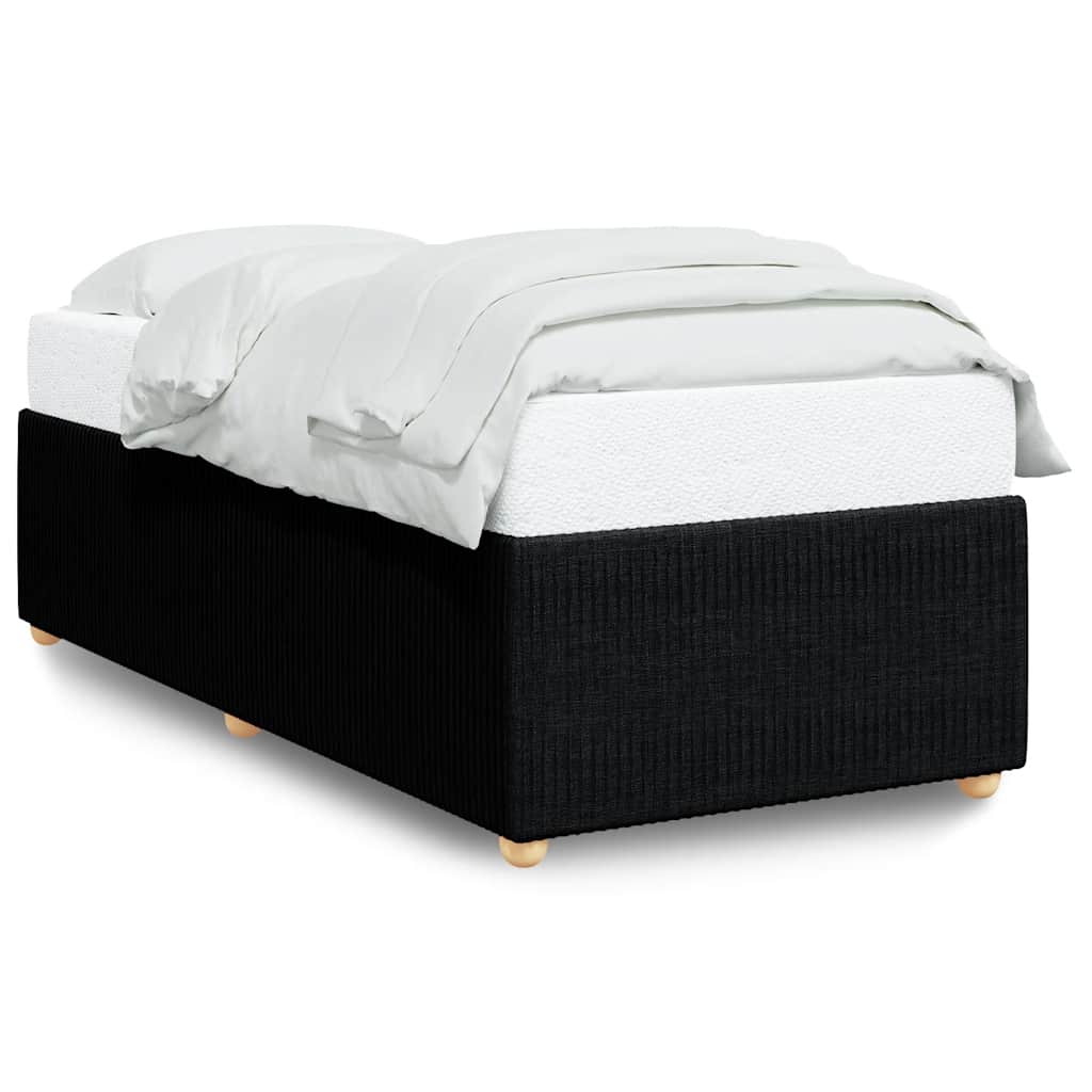 Bettgestell ohne Matratze Schwarz 90x190 cm Stoff