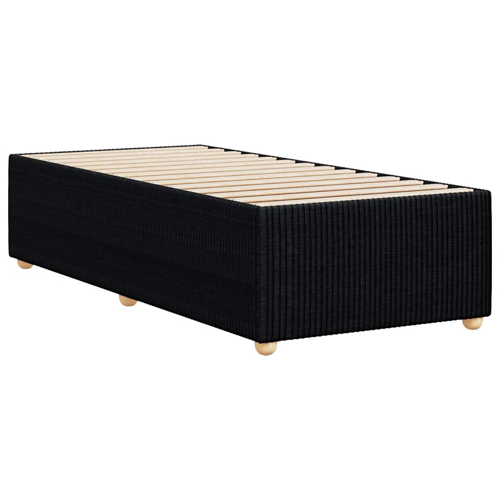 Bettgestell ohne Matratze Schwarz 90x190 cm Stoff