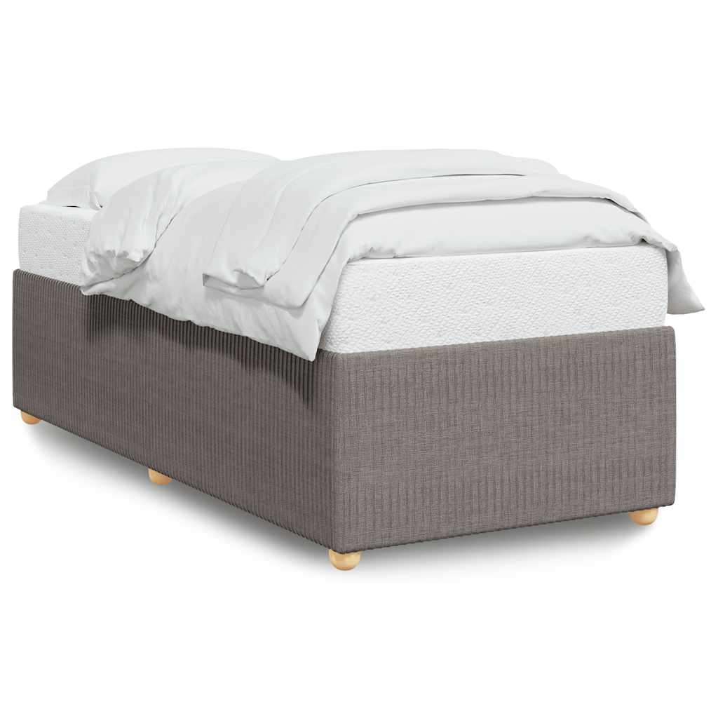 Bettgestell ohne Matratze Taupe 90x200 cm Stoff
