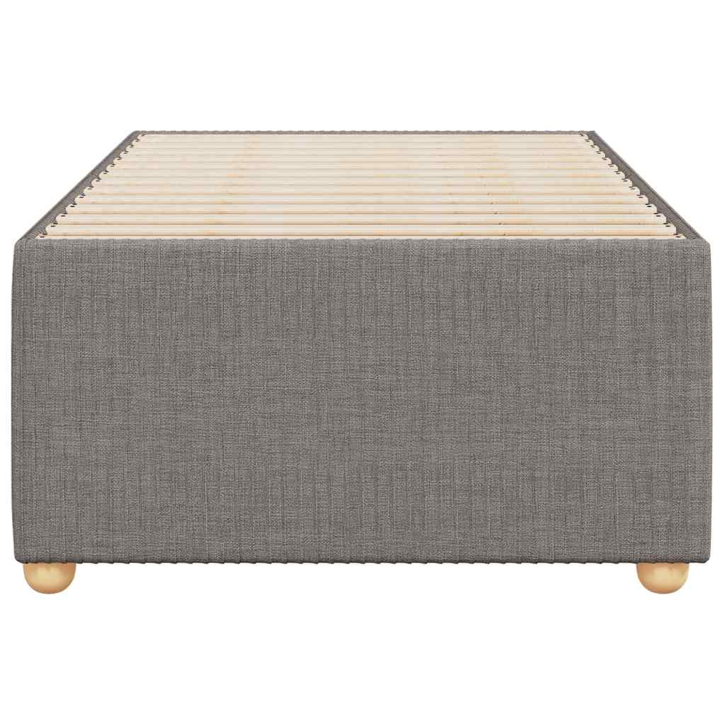 Bettgestell ohne Matratze Taupe 90x200 cm Stoff
