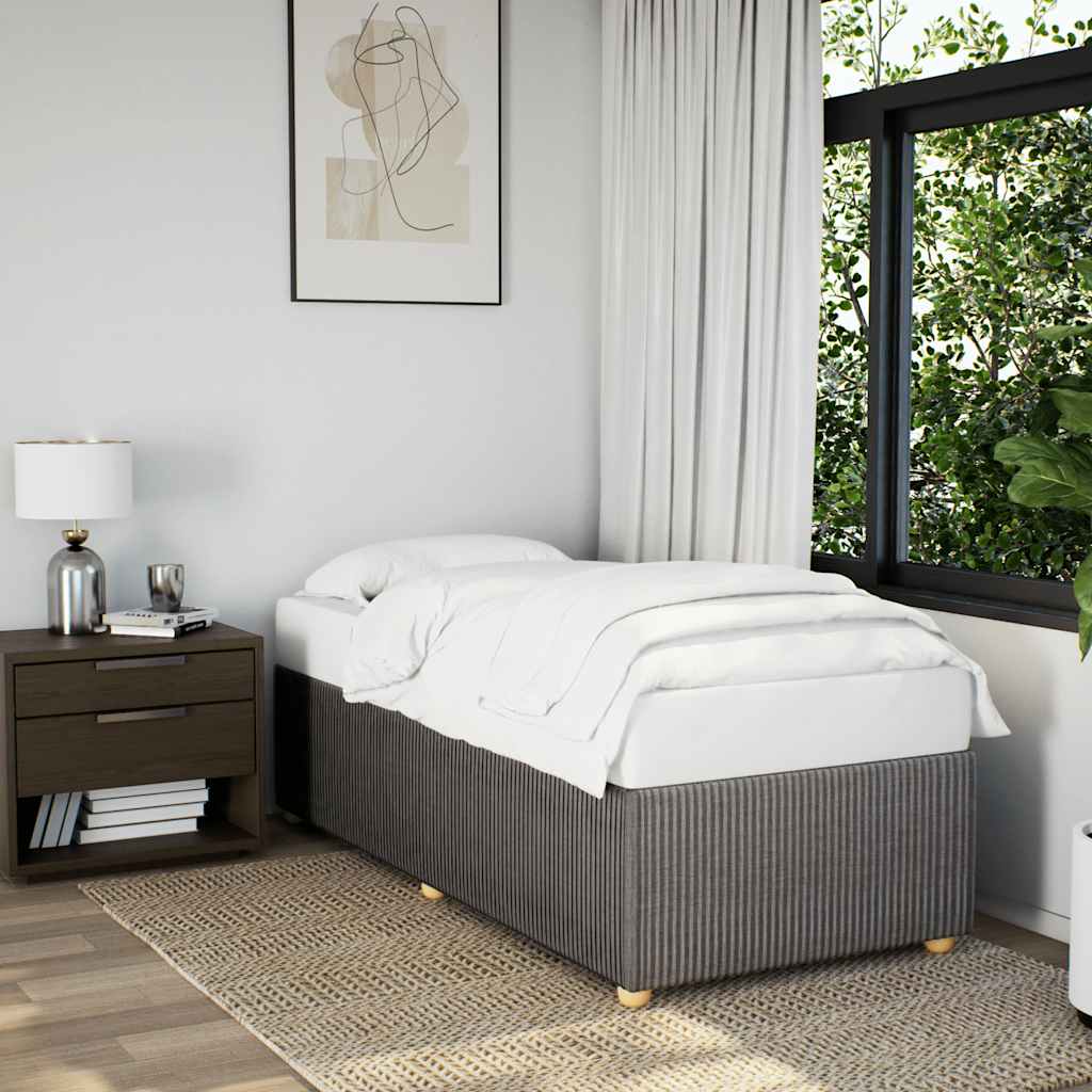 Bettgestell ohne Matratze Taupe 90x200 cm Stoff