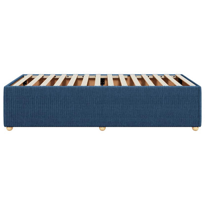 Bettgestell ohne Matratze Blau 90x200 cm Stoff
