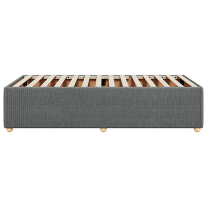 Bettgestell ohne Matratze Dunkelgrau 100x200 cm Stoff