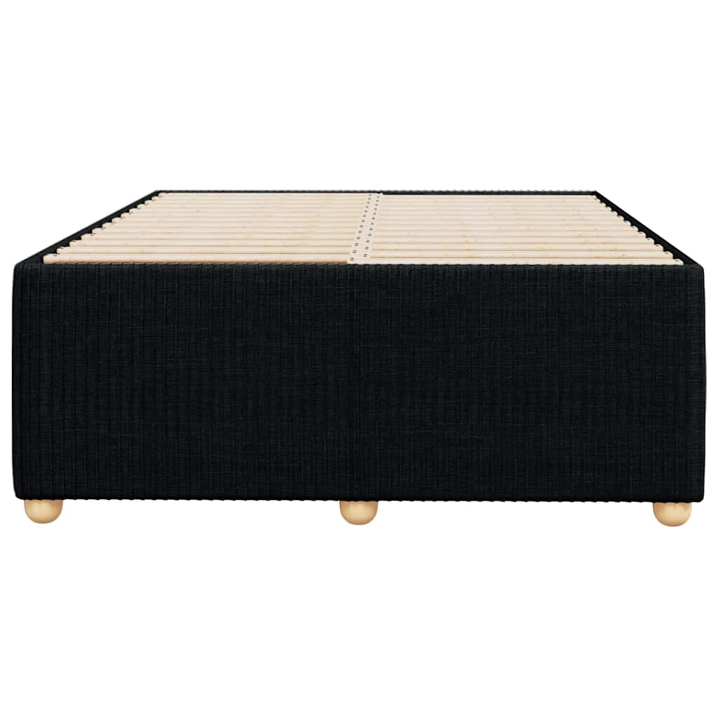 Bettgestell ohne Matratze Schwarz 120x190 cm Stoff