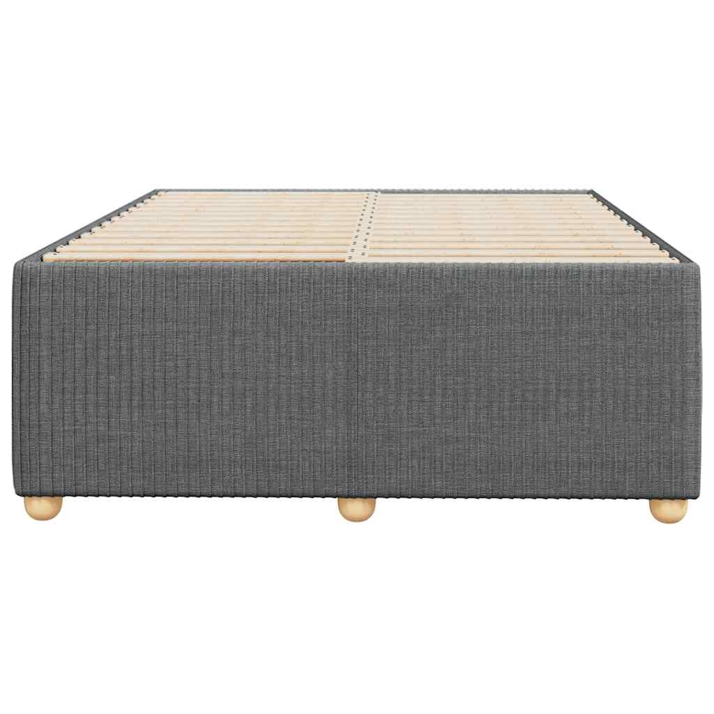 Bettgestell ohne Matratze Dunkelgrau 120x200 cm Stoff