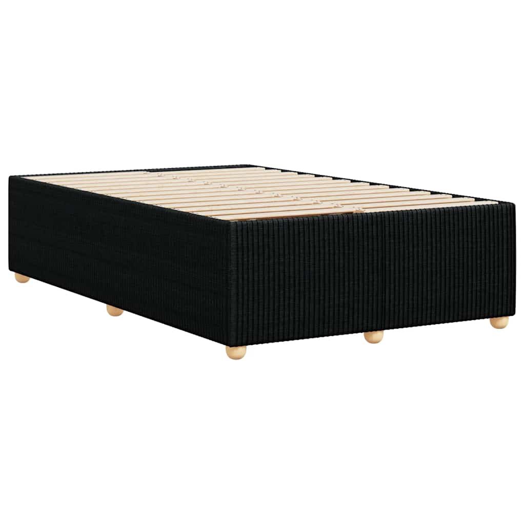Bettgestell ohne Matratze Schwarz 120x200 cm Stoff