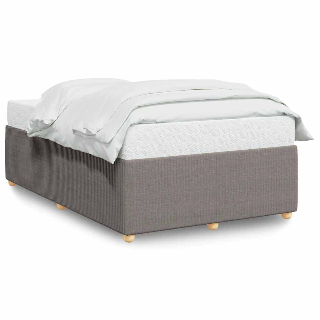 Bettgestell ohne Matratze Taupe 120x200 cm Stoff