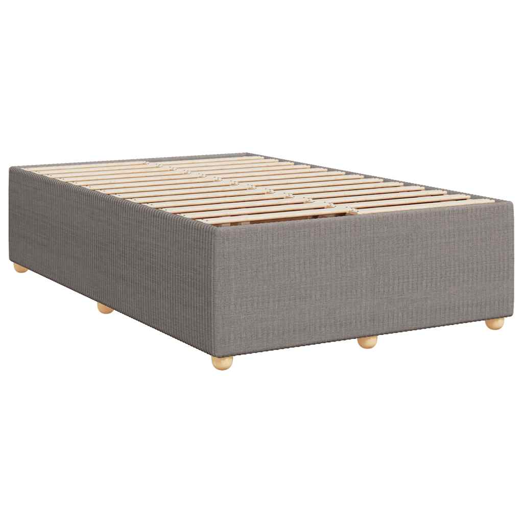 Bettgestell ohne Matratze Taupe 120x200 cm Stoff