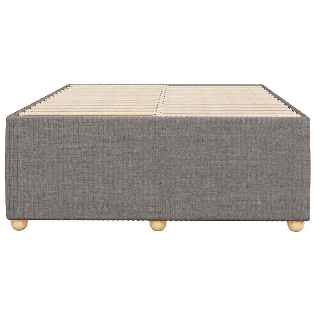 Bettgestell ohne Matratze Taupe 120x200 cm Stoff