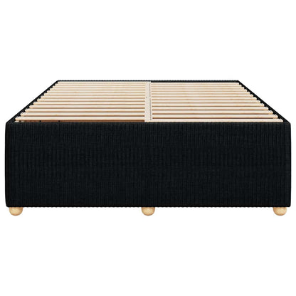 Bettgestell ohne Matratze Schwarz 140x190 cm Stoff
