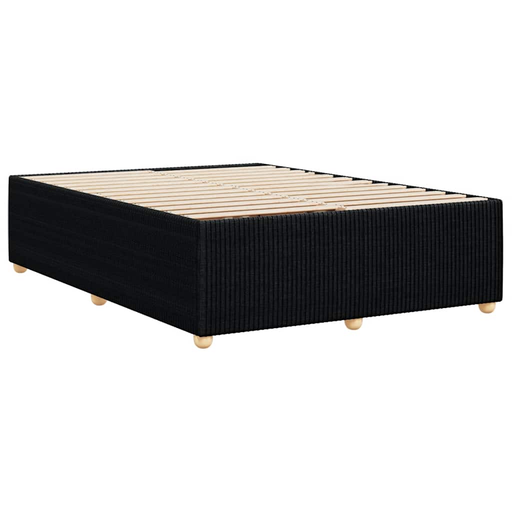 Bettgestell ohne Matratze Schwarz 140x190 cm Stoff