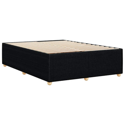 Bettgestell ohne Matratze Schwarz 140x190 cm Stoff