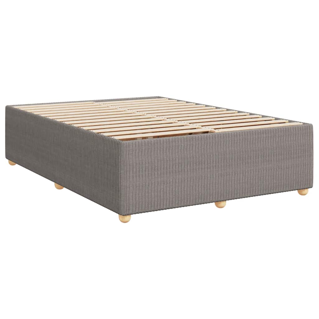 Bettgestell ohne Matratze Taupe 140x190 cm Stoff