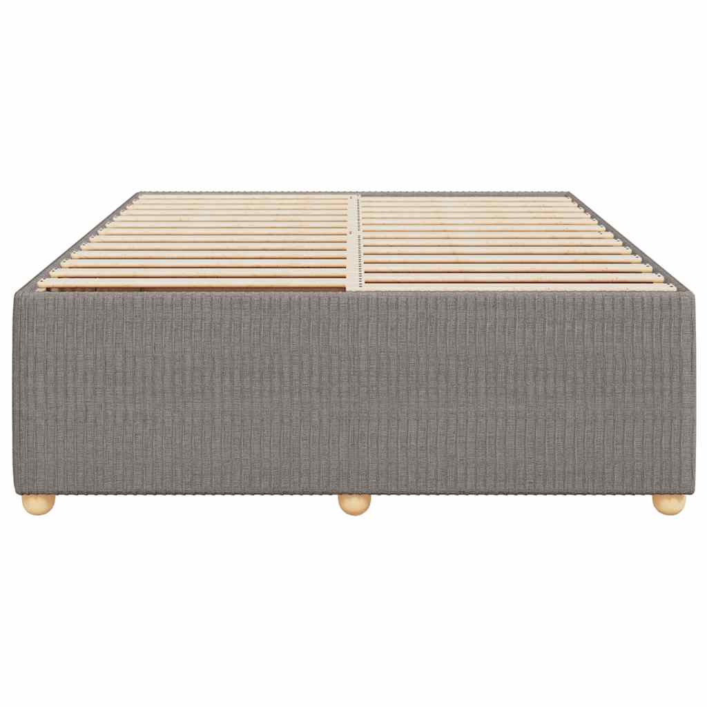 Bettgestell ohne Matratze Taupe 160x200 cm Stoff