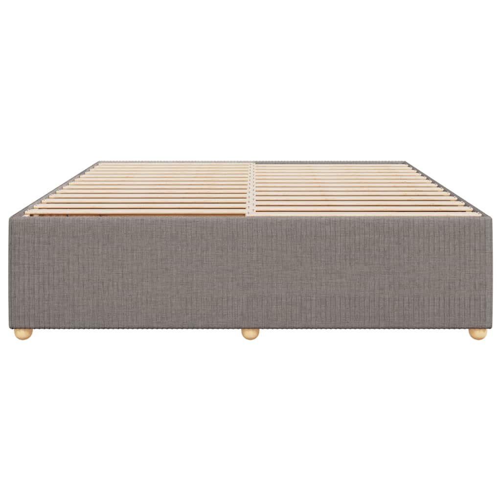 Bettgestell ohne Matratze Taupe 180x200 cm Stoff