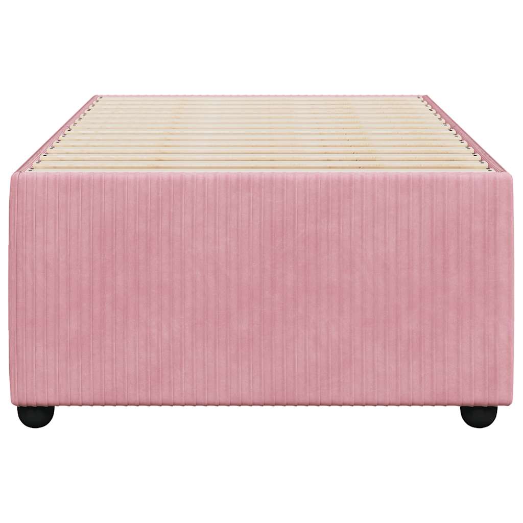 Bettgestell Rosa 90x190 cm Samt