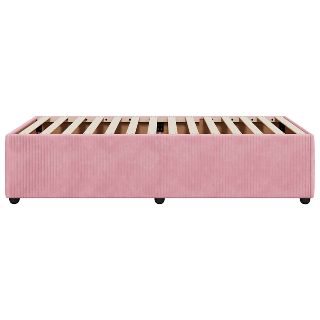 Bettgestell Rosa 90x190 cm Samt