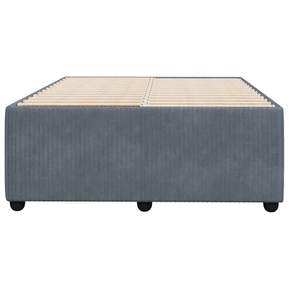 Bettgestell ohne Matratze Dunkelgrau 120x190 cm Samt