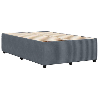 Bettgestell ohne Matratze Dunkelgrau 120x190 cm Samt