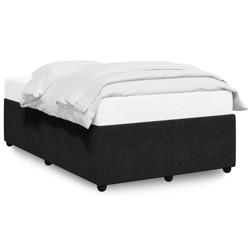 Bettgestell ohne Matratze Schwarz 120x190 cm Samt
