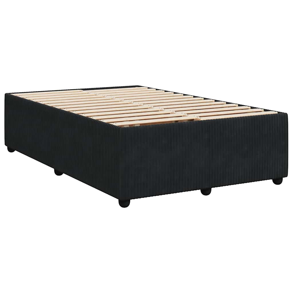 Bettgestell ohne Matratze Schwarz 120x190 cm Samt