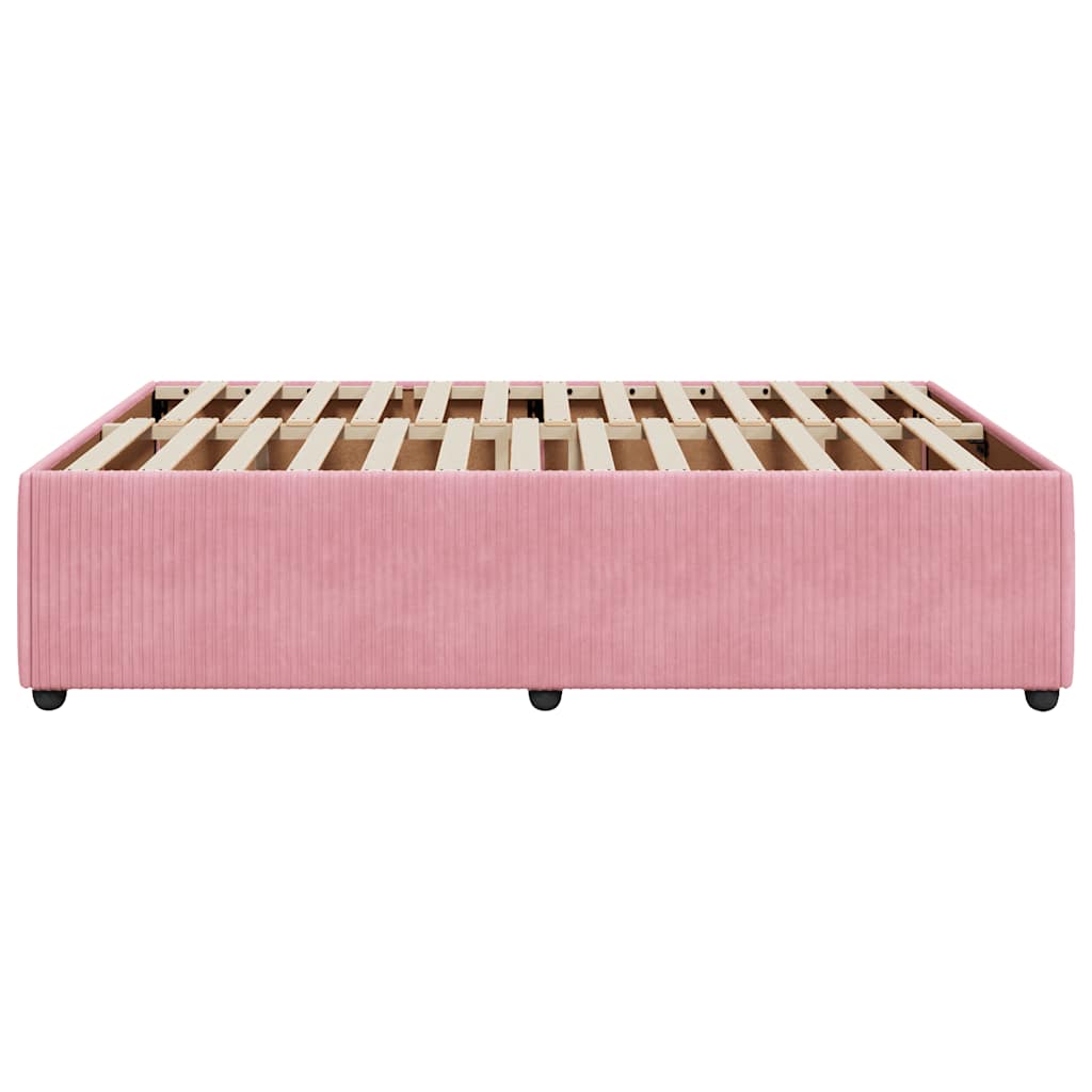Bettgestell Rosa 140x200 cm Samt
