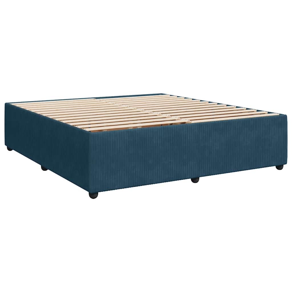 Bettgestell Blau 180x200 cm Samt