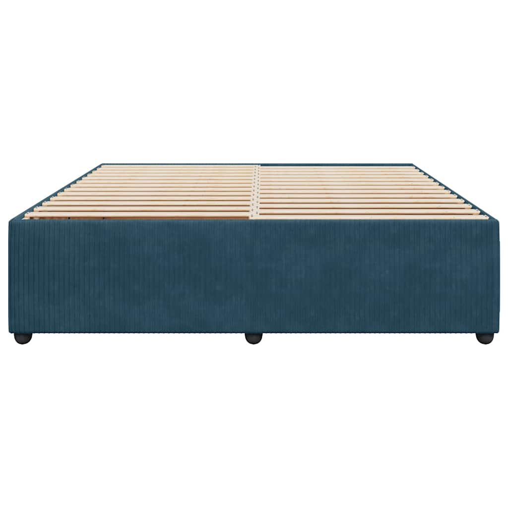 Bettgestell Blau 180x200 cm Samt