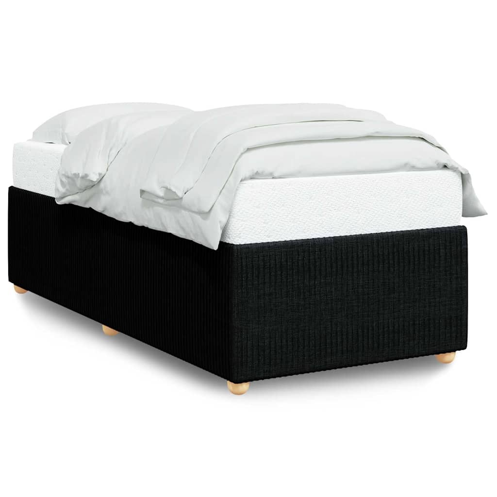 Bettgestell ohne Matratze Schwarz Einzelbett Stoff