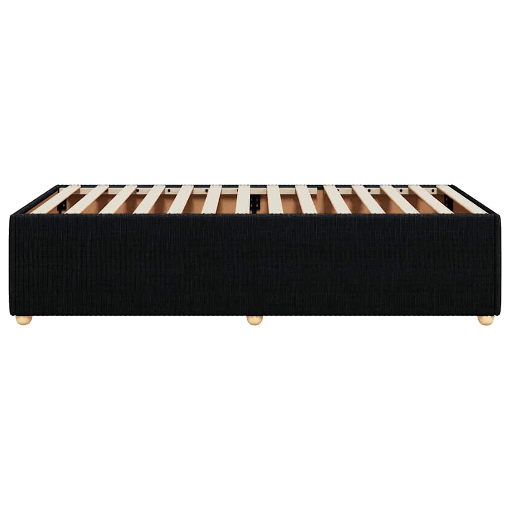 Bettgestell ohne Matratze Schwarz Einzelbett Stoff