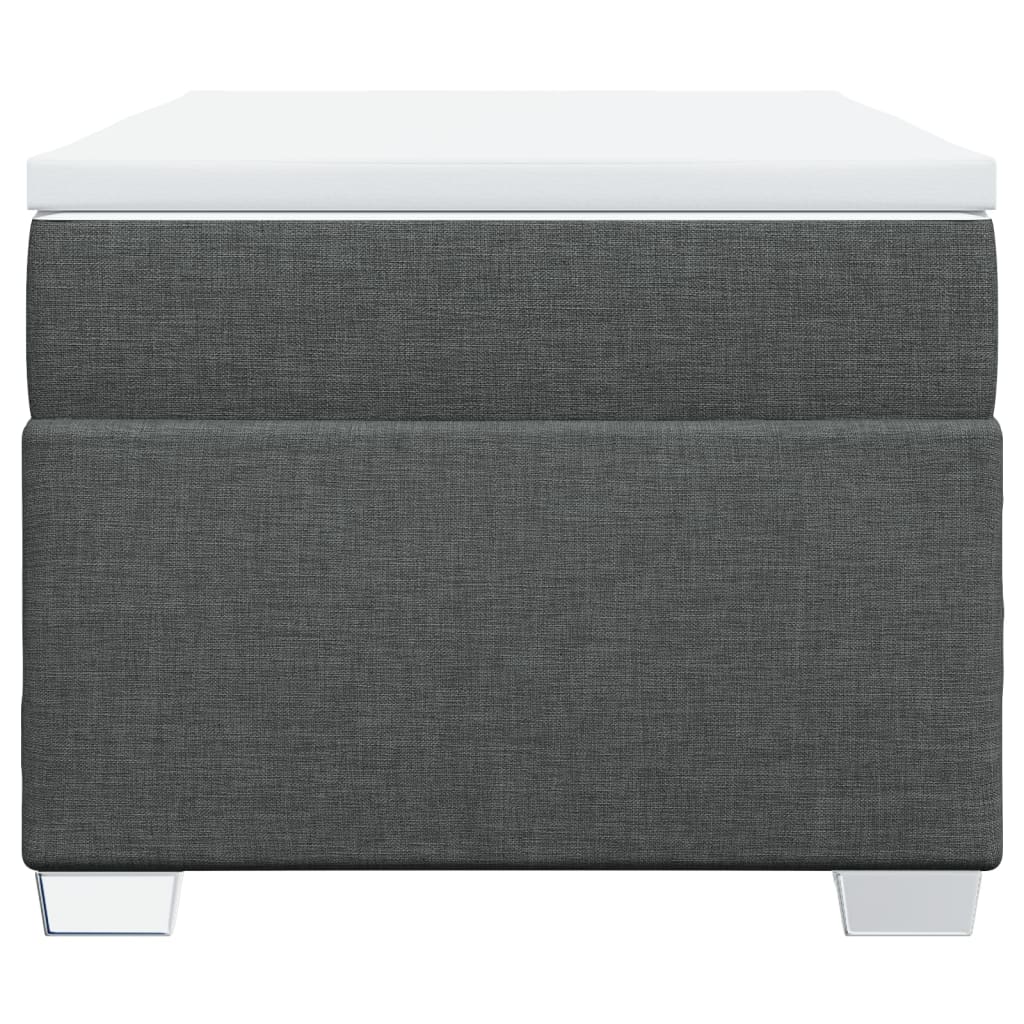 Boxspringbett mit Matratze Dunkelgrau 90x190 cm Stoff